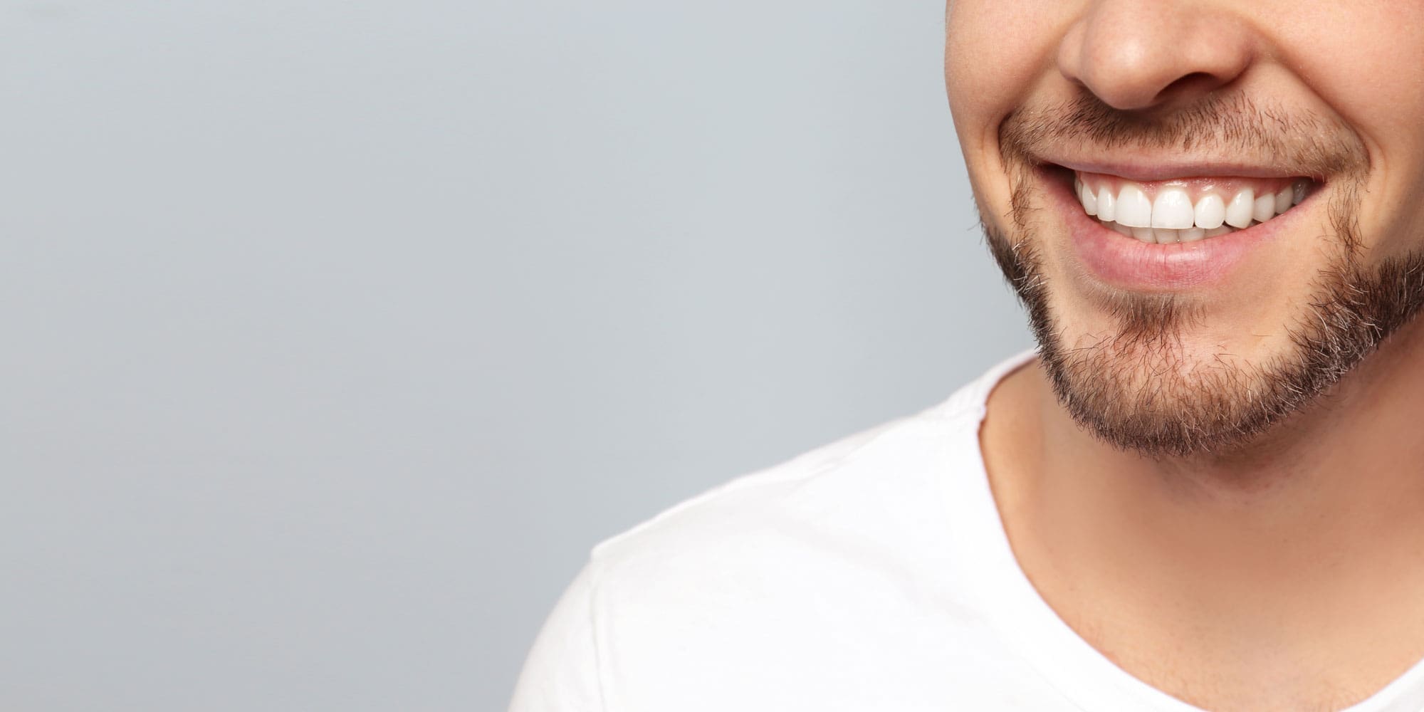 Dental Patient Smiling After His Gingivectomy, A Periodontal Treatment