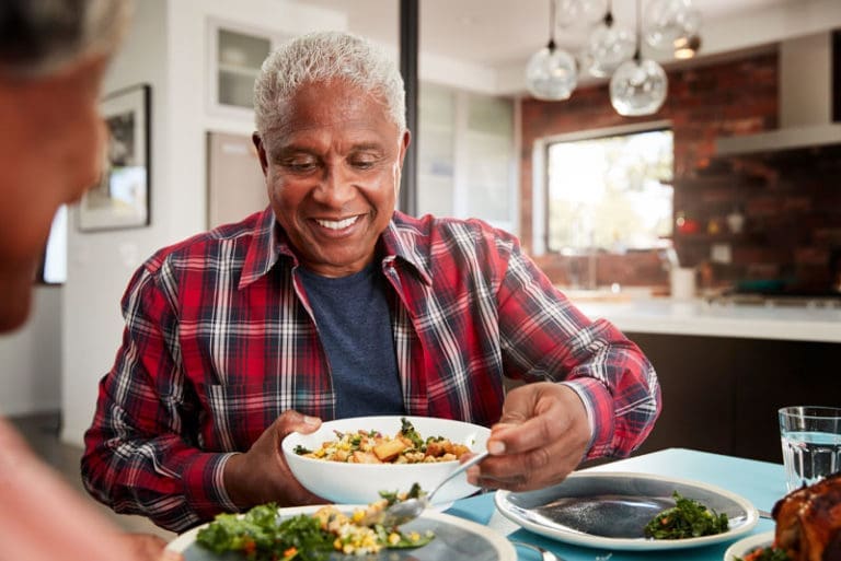 dental implants patient eating